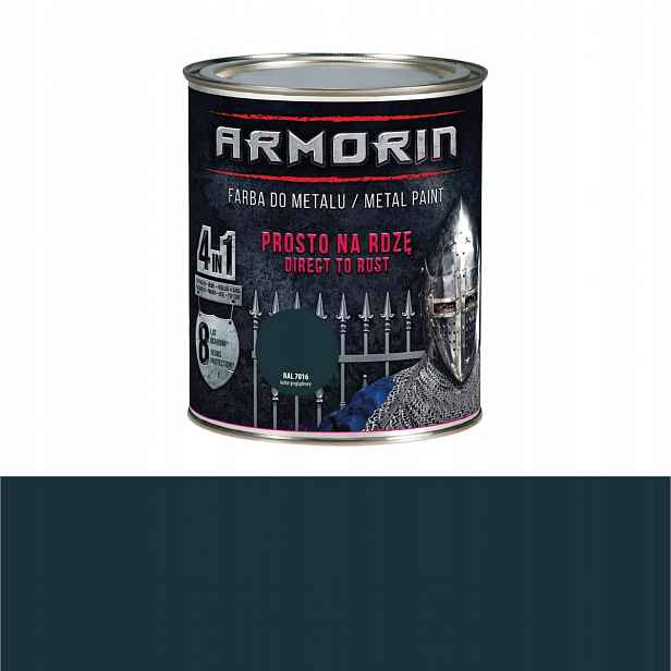 Armorin Barva Na Kov Přímo Na Korozi Antikorozní Grafit 7016 2,5L