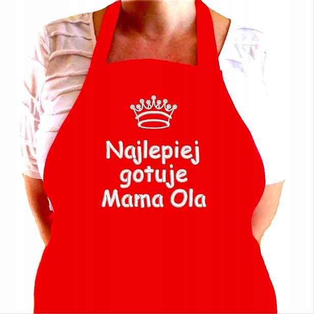 Dárek na Svátek Matek pro matku tchyně – Kuchyňská Zástěra s nápisem Jméno