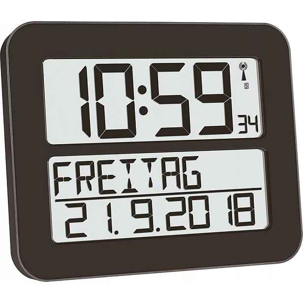 Digitální nástěnný hodinový stroj Dcf Timeline Max 60.4512.01 Tfa Dostmann