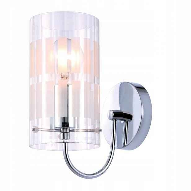 Nástěnná lampa 1xE27 Chrom Průhledný Moderní kancelář Max Italux