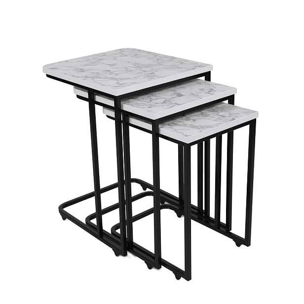 Odkládací stolek Metal Zigon, 3 ks