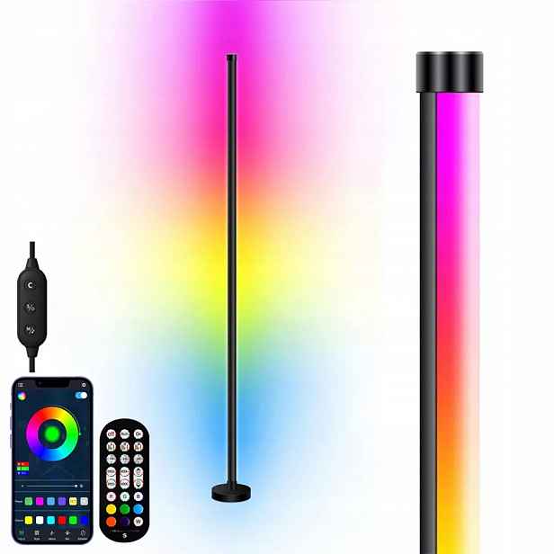 Rgb Podlahová Lampa Ovládaná Aplikací Vysoká Kvalita 10W 120 cm