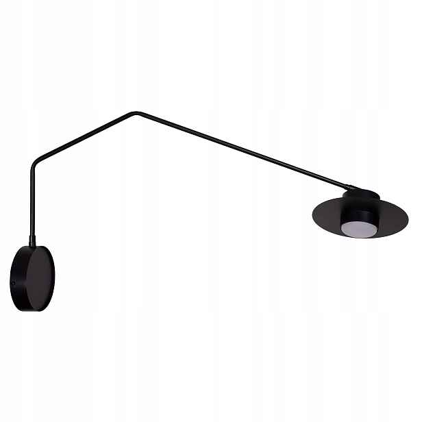 Sigma Lighting Černá nástěnná lampa Charlie s pohyblivým ramenem GX53 12W