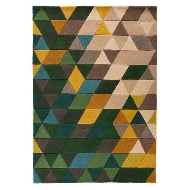 AKCE: 120x170 cm Ručně všívaný kusový koberec Illusion Prism Green/Multi, vícebarevná, ložnice, Flair Rugs