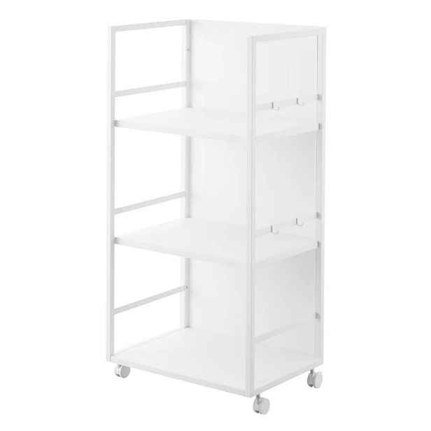 Bílý kovový pojízdný regál 42x84,5x32 cm Tower – YAMAZAKI