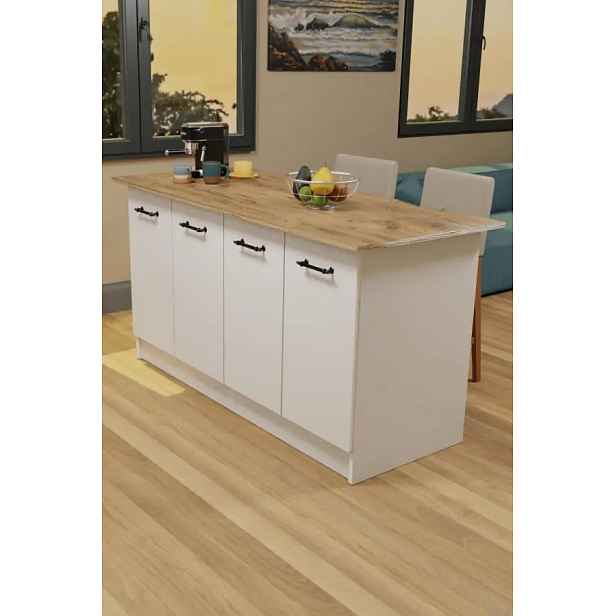 Casarredo VENTURI kuchyňský ostrůvek, bílá/pine
