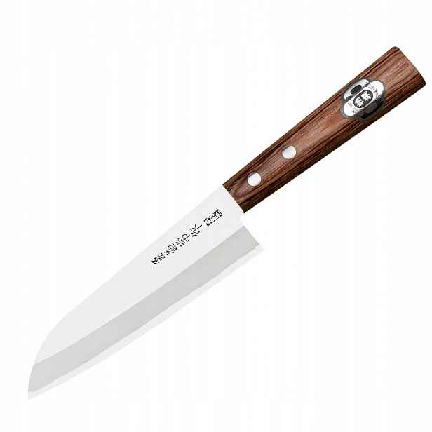 Kanetsune 1000 Shirogami#2/SS Japonský Nůž Mini Santoku na Zeleniny 14 cm