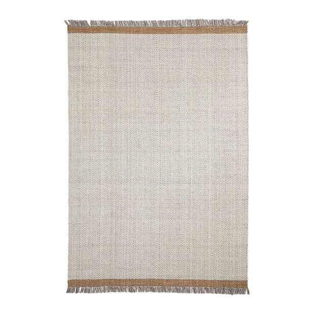 Krémový ručně tkaný vlněný koberec 200x300 cm Brina – Kave Home