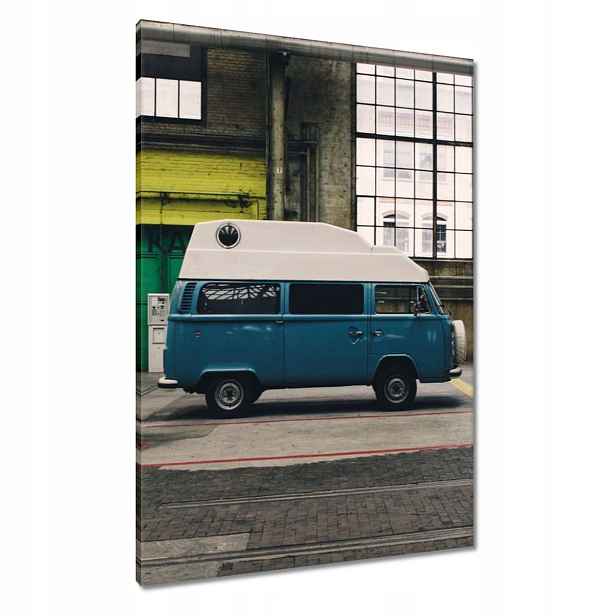Obrazy 70x100 Modrý autobus Auto