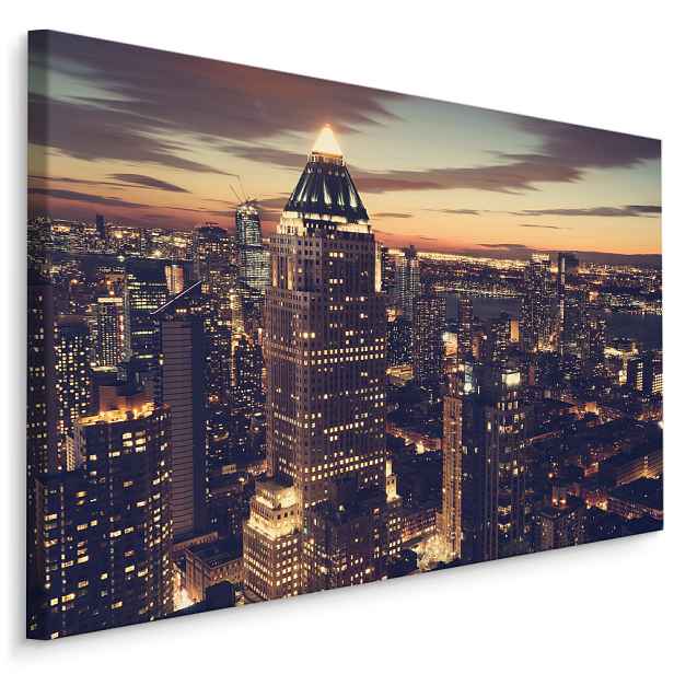 Plátno New York V Noci I. Varianta: 40x30