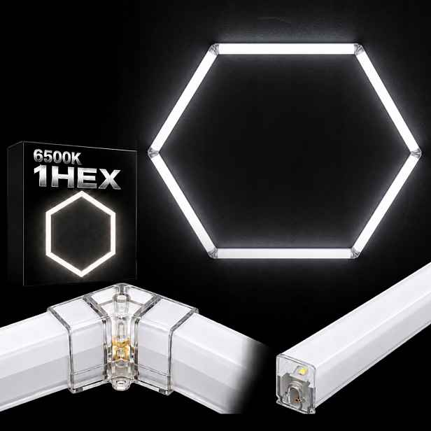 Výkonná bílá Led lampa 92x79 Cm 42W studio auto detailing 6500K HEX1