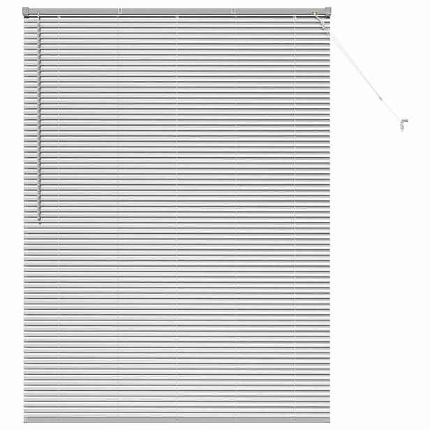 vidaXL Venet školní žaluzie Stříbrná 175 x 130 cm 25 mm Hliník
