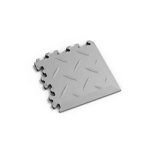 Dlaždice rohová Fortelock Machine industry diamant GREY
