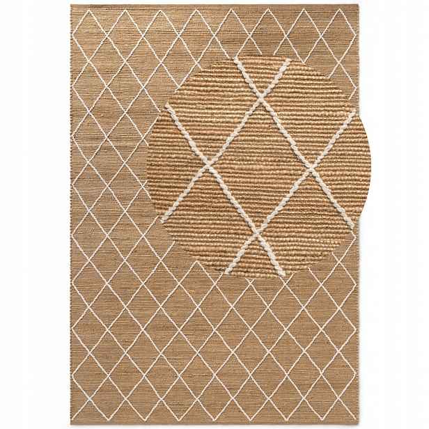 Koberec z juty boho do obývacího pokoje 160 x 230 cm, přírodní béžový koberec z juty