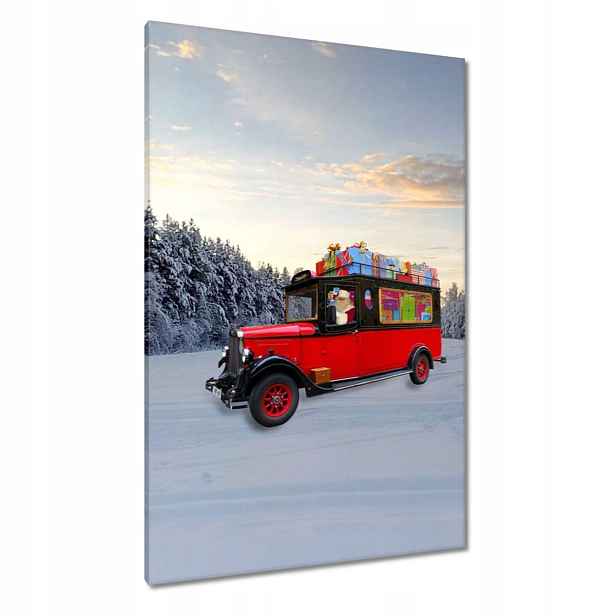 Obrazy 80x120 Santa Claus Laponsko