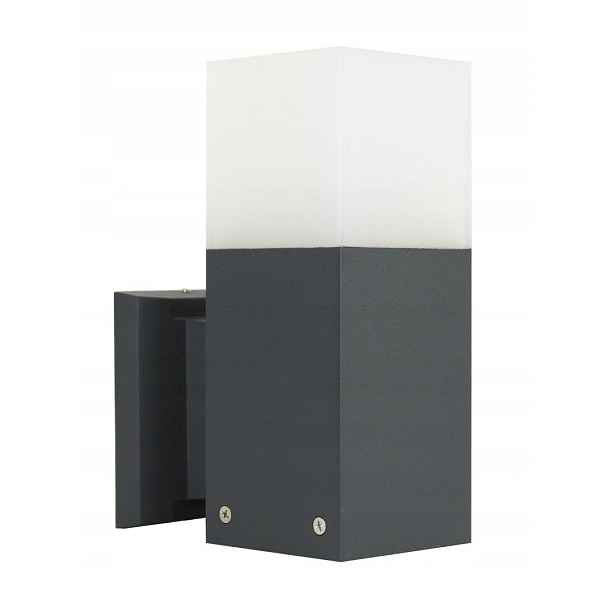 Venkovní nástěnné svítidlo Su-ma Cube tmavě šedé E27 IP44 20W