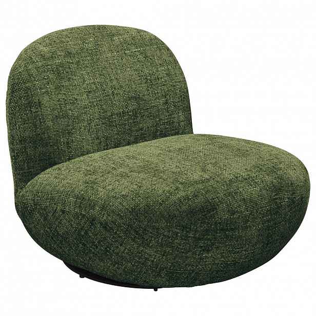 MID.YOU KŘESLO, textil, tmavě zelená