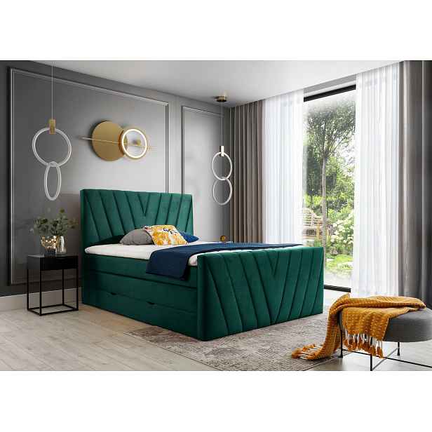 Boxspring Candice Rozměr: 140 x 200 cm, látka: Nube 35