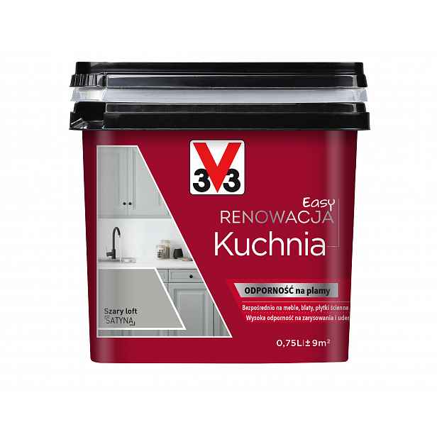 V33 Easy Renovace Kuchyně Šedá Loft Satén 0,75L