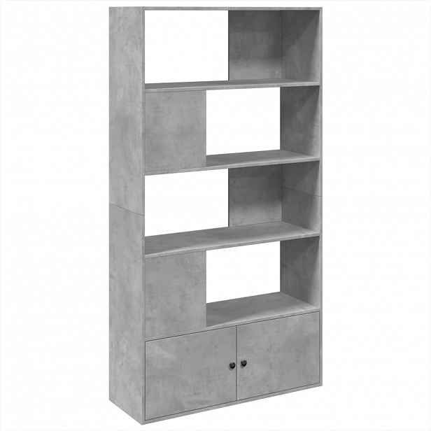 vidaXL Knihovna betonově šedá 100 x 36 x 189 cm kompozitní dřevo