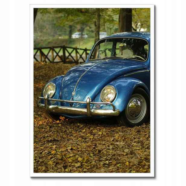 Plakáty v rámu 50x70 Garbus Vw auto]