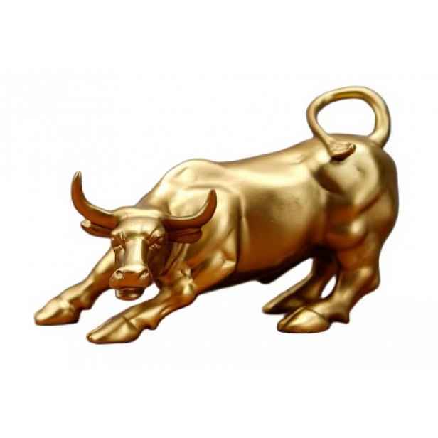 Figurka býka z wall street bull, dekorativní socha Feng Shui dárek
