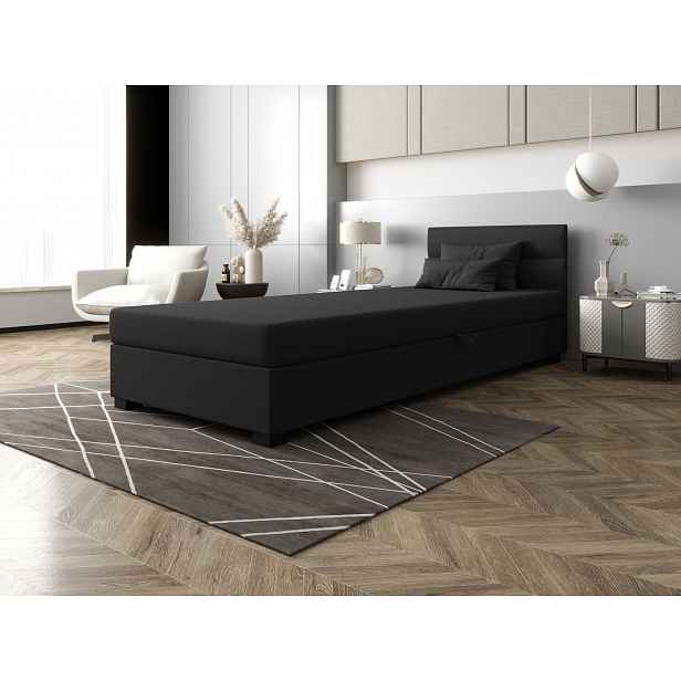 Jednolůžková čalouněná postel 90x195 NALINDA 1 - šedá