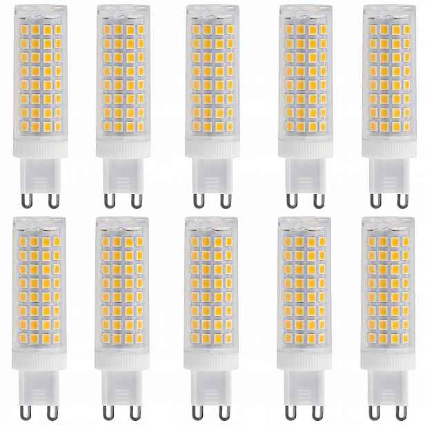 Led žárovka G9 7W 1060lm 4500K Barva Studená Silné světlo 10x Sada