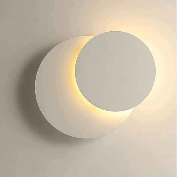 Nástěnné Svítidlo Bílé Led Kulaté Do Obývacího Pokoje Chodby 3000K 10W