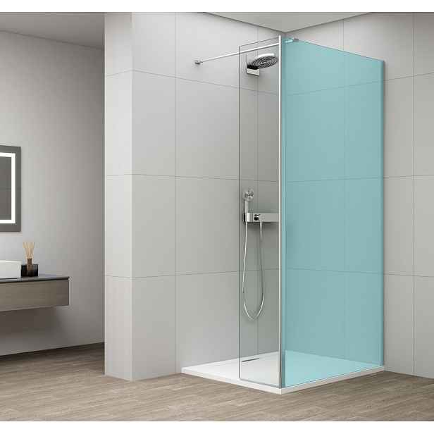 Polysan ESCA otočný panel k instalaci na fixní sklo, 300mm, chrom