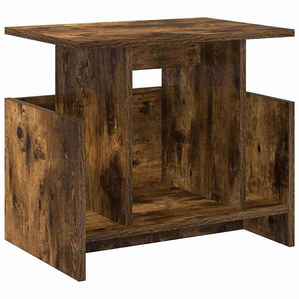 vidaXL Televizní stojan 50 x 35 x 45 cm Kouřový dub Kompozitní dřevo