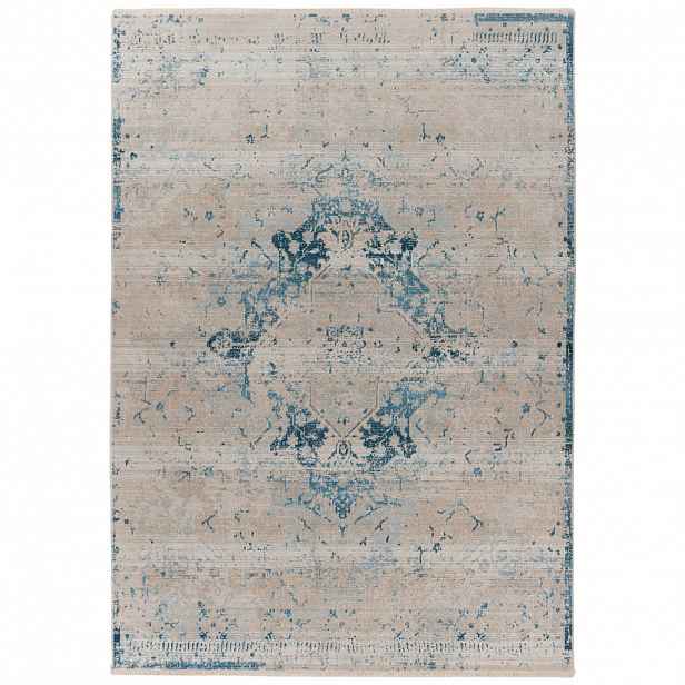 VINTAGE KOBEREC, 80/150 cm, modrá