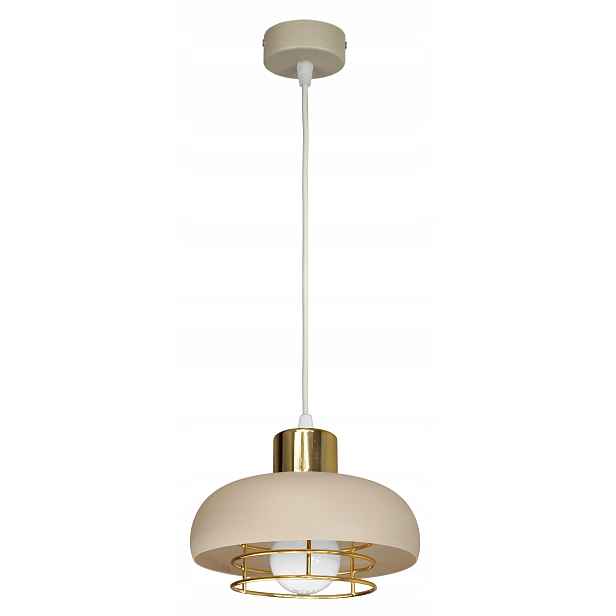 Závěsná lampa Elo stropní lustr béžová stropní lampa do loftového obývacího pokoje