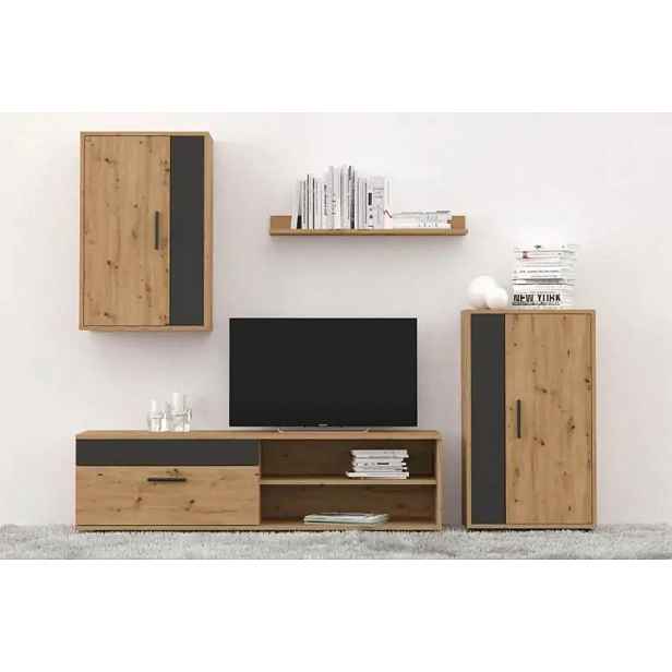 Casarredo Obývací sestava HYDRA barva dub artisan/černá
