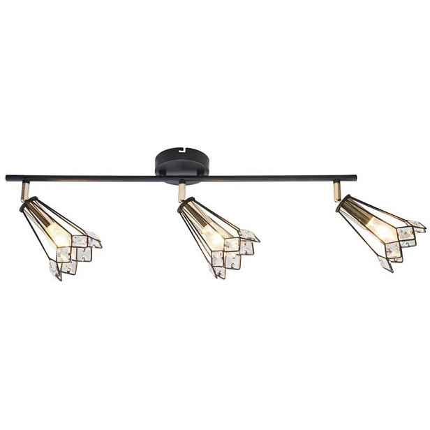 Stropní lampa černá bodová 3xGU10 54cm Colly 93-01634