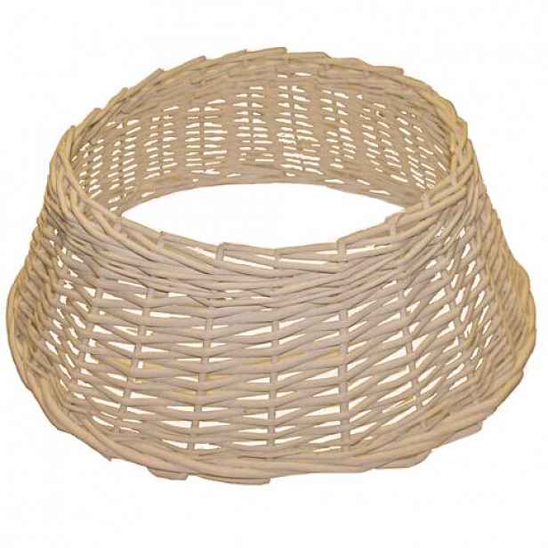 Proutěný obal na stojan vánočního stromečku bílá, 54 x 20 x 40 cm