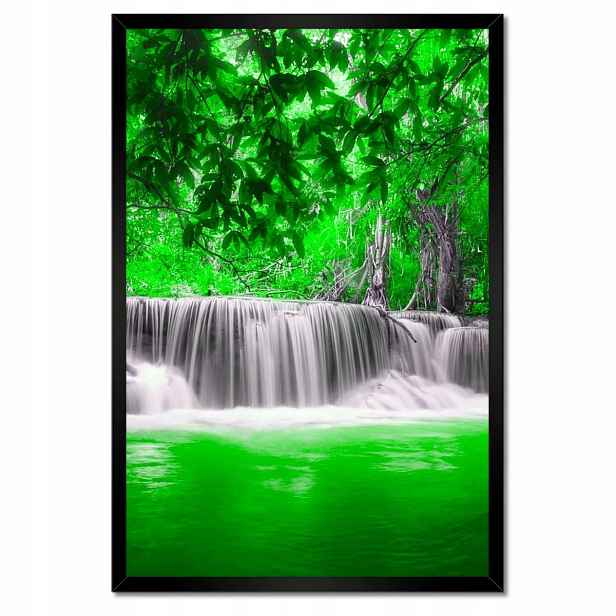 Plakáty v rámu 40x60 Zelený vodopád Kaskáda
