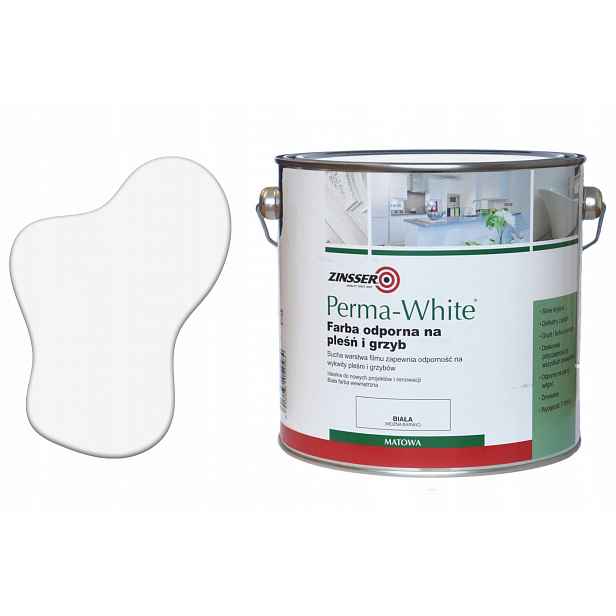 Barva chránící před plísní Perma White 2,5 l Bílá Matná Zinsser