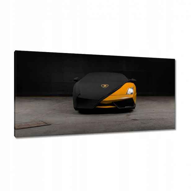 Obrazy 115x55 Oranžové auto