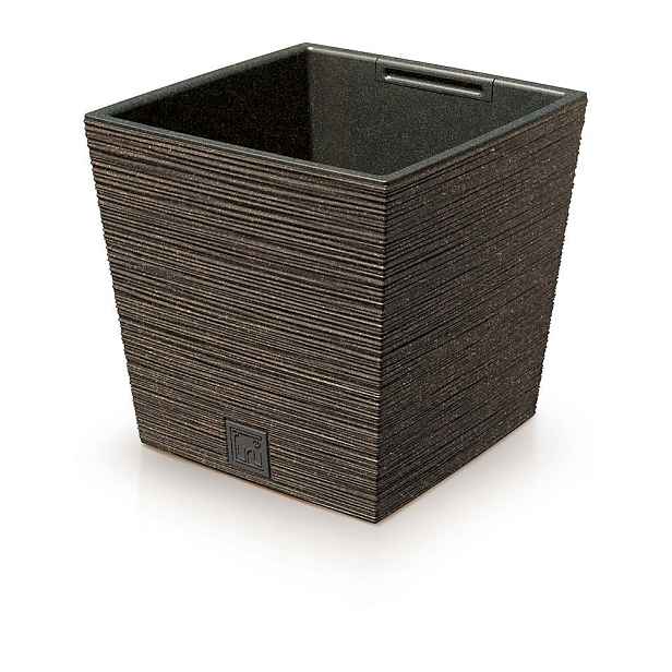 Prosperplast Květináč FUSU ECO III kávový, varianta 24 cm