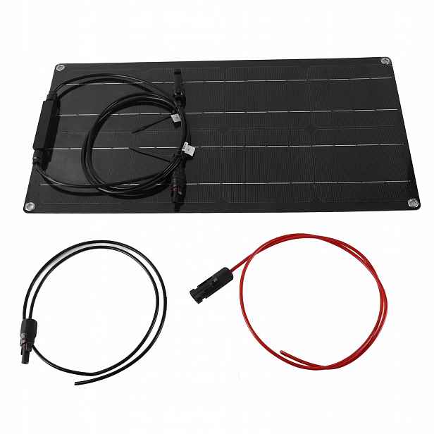 Solární Fotovoltaický Panel 100W Černá Mono Solární Baterie Halfcut