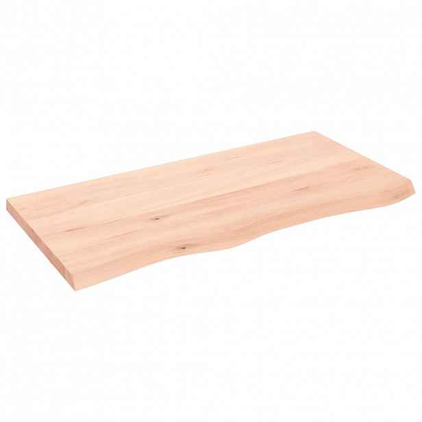 vidaXL Stolní deska 100x50x(2-4) cm neošetřený masivní dubové dřevo