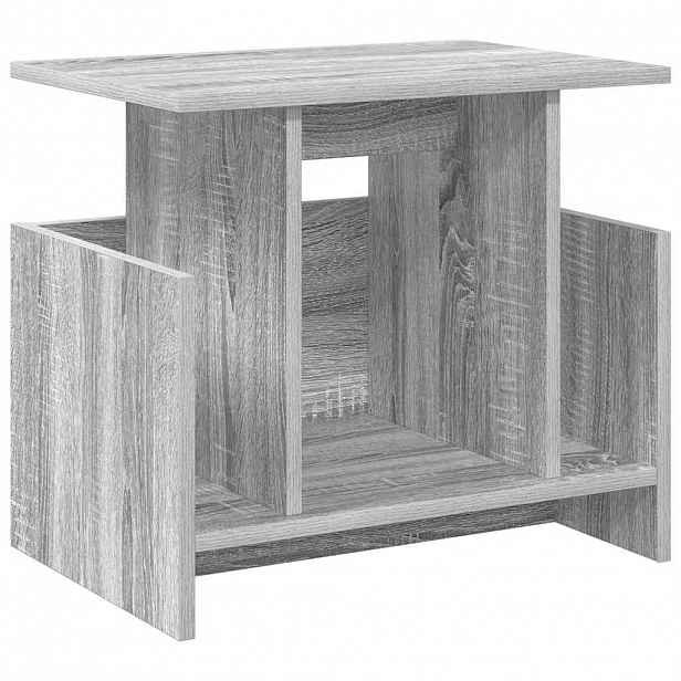 vidaXL Televizní stojan 50 x 35 x 45 cm Šedá Sonoma Kompozitní dřevo