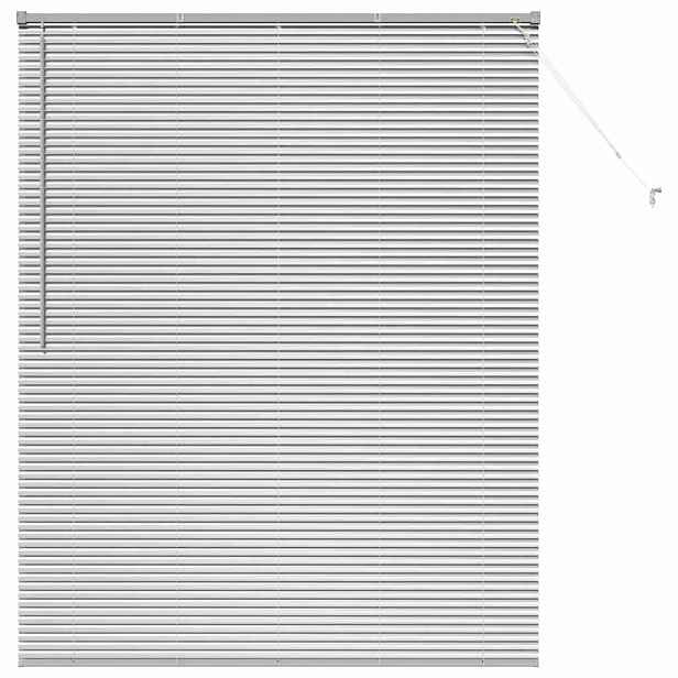 vidaXL Venet školní žaluzie Stříbrná 175 x 150 cm 25 mm Hliník