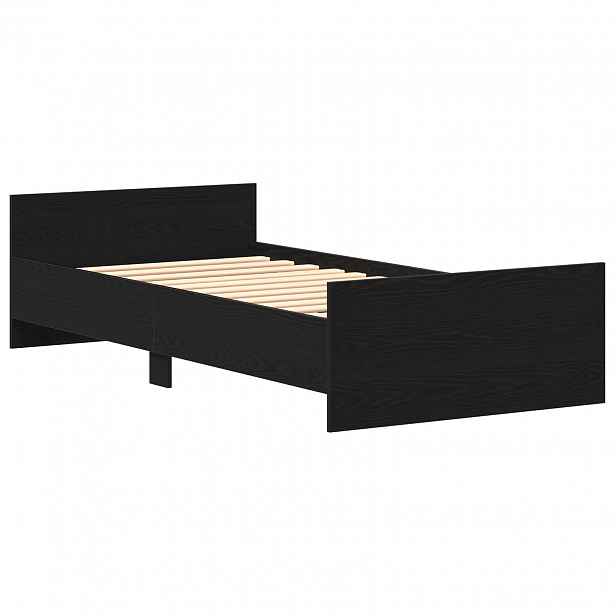vidaXL Rám postele Černý dub 80 x 200 cm Kompozitní dřevo