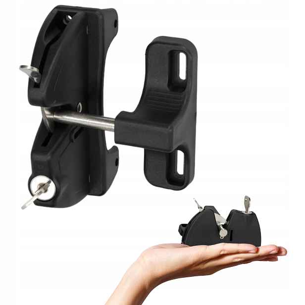 Magnetický Zámek Na Branku, Černý Zámek Na Klíč, Zavírání Skobel