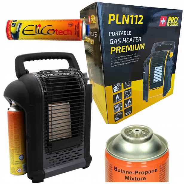 Plynový Ohřívač Na Plyn Slunečnice Hořák Zářič 2kW Kartuše plyn