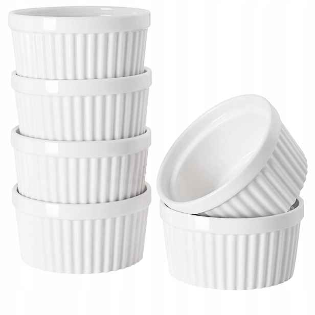 Porcelánové formičky Dowan Ramekin 6 ks 120 ml Pekáč Suflet