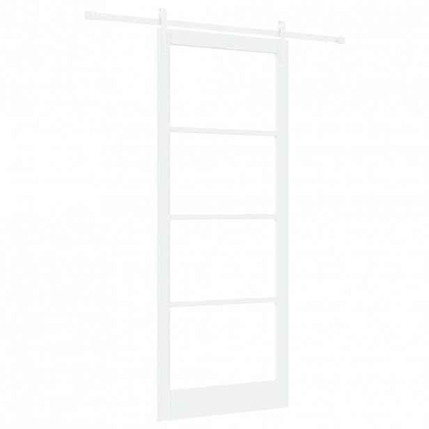 vidaXL Posuvné dveře ORKDAL Bílá 93 x 232 cm