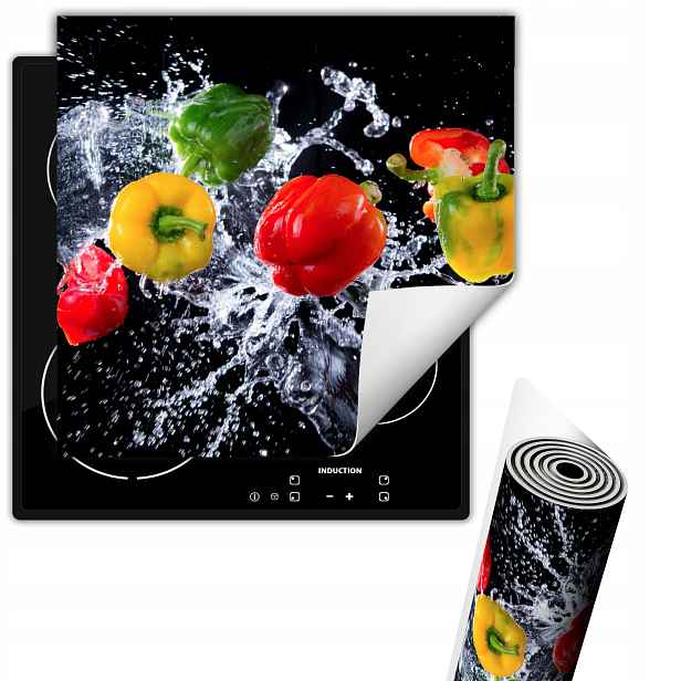 Vinylová Ochranná Podložka Na Indukci Deska 50x52 Černá paprika